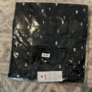 Lug Runner Tote Snowman Trees